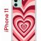 Чехол-накладка iPhone 11 Kruche Print Сердце
