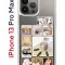 Чехол-накладка iPhone 13 Pro Max Kruche Print Коты-Мемы