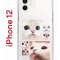 Чехол-накладка iPhone 12/12 Pro Kruche Print Коты