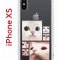 Чехол-накладка Apple iPhone X (580677) Kruche PRINT Коты