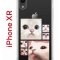 Чехол-накладка iPhone XR Kruche Print Коты