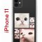 Чехол-накладка iPhone 11 Kruche Print Коты