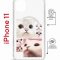 Чехол-накладка Apple iPhone 11 (598920) Kruche PRINT Коты