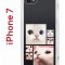 Чехол-накладка Apple iPhone 7 (580667) Kruche PRINT Коты