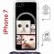 Чехол-накладка iPhone 7/8/SE (2020)/SE (2022) Kruche Magrope Print Коты