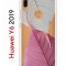 Чехол-накладка Huawei Y6 2019/Honor 8A/Honor 8A Pro/Honor 8A Prime/Y6s 2019 Kruche Print Pink and white