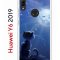 Чехол-накладка Huawei Y6 2019 (580675) Kruche PRINT Лунный кот