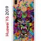 Чехол-накладка Huawei Y6 2019 (580675) Kruche PRINT Colored beast
