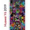 Чехол-накладка Huawei Y6 2019 (580675) Kruche PRINT Colored beast