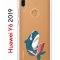 Чехол-накладка Huawei Y6 2019 (580675) Kruche PRINT Акула