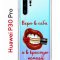 Чехол-накладка Huawei P30 Pro Kruche Print Red lipstick