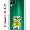 Чехол-накладка Huawei P40 Lite Kruche Print Сова в очках