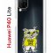 Чехол-накладка Huawei P40 Lite Kruche Print Сова в очках