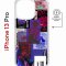 Чехол-накладка iPhone 13 Pro Kruche Magnet Print Стикеры Киберпанк