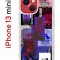 Чехол-накладка iPhone 13 mini Kruche Print Стикеры Киберпанк