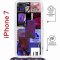 Чехол-накладка Apple iPhone 7 (598922) Kruche PRINT Стикеры Киберпанк