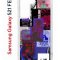 Чехол-накладка Samsung Galaxy S21 FE Kruche Print Стикеры Киберпанк