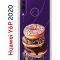 Чехол-накладка Huawei Y6p 2020 (588946) Kruche PRINT Donuts