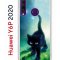 Чехол-накладка Huawei Y6p 2020 Kruche Print Черный кот
