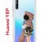 Чехол-накладка Huawei Y8P (588945) Kruche PRINT Девочка с мишкой