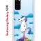 Чехол-накладка Samsung Galaxy S20 Kruche Print Flying Unicorn