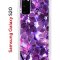 Чехол-накладка Samsung Galaxy S20 (582682) Kruche PRINT Purple leaves