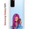 Чехол-накладка Samsung Galaxy S20 (582682) Kruche PRINT Pink Hair