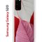 Чехол-накладка Samsung Galaxy S20 Kruche Print Pink and white