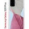 Чехол-накладка Samsung Galaxy S20 Plus Kruche Print Pink and white