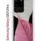 Чехол-накладка Samsung Galaxy S20 Ultra Kruche Print Pink and white