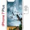 Чехол-накладка Apple iPhone 7 Plus (626141) Kruche PRINT Журавли