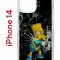 Чехол-накладка iPhone 14 Kruche Print Барт Симпсон