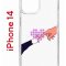 Чехол-накладка Apple iPhone 14  (625957) Kruche PRINT Котолюбовь