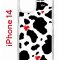 Чехол-накладка Apple iPhone 14  (625957) Kruche PRINT Корова