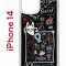 Чехол-накладка Apple iPhone 14  (625957) Kruche PRINT Кот Питер