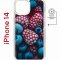Чехол-накладка Apple iPhone 14  (625959) Kruche PRINT Fresh berries
