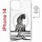 Чехол-накладка iPhone 14 Kruche Magnet Print Tiger