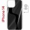 Чехол-накладка Apple iPhone 14  (625959) Kruche PRINT Line black