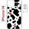 Чехол-накладка Apple iPhone 14  (625959) Kruche PRINT Корова