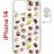 Чехол-накладка Apple iPhone 14  (625959) Kruche PRINT Cake