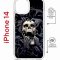 Чехол-накладка Apple iPhone 14  (625960) Kruche PRINT Skull Hands