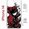 Чехол-накладка iPhone 14 Kruche Magrope Print Spider-Man-Venom