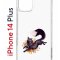 Чехол-накладка Apple iPhone 14 Plus (625954) Kruche PRINT Fox