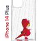 Чехол-накладка Apple iPhone 14 Plus (625954) Kruche PRINT Девочка с зонтом