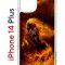 Чехол-накладка Apple iPhone 14 Plus (625954) Kruche PRINT Конь огонь
