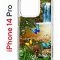 Чехол-накладка Apple iPhone 14 Pro (625958) Kruche PRINT Водопад