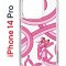 Чехол-накладка Apple iPhone 14 Pro (625958) Kruche PRINT Розовая Пантера