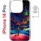 Чехол-накладка Apple iPhone 14 Pro (625964) Kruche PRINT Маленький принц