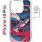 Чехол-накладка Apple iPhone 14 Pro (625964) Kruche PRINT Японская змея