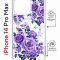 Чехол-накладка iPhone 14 Pro Max Kruche Magrope Print Roses